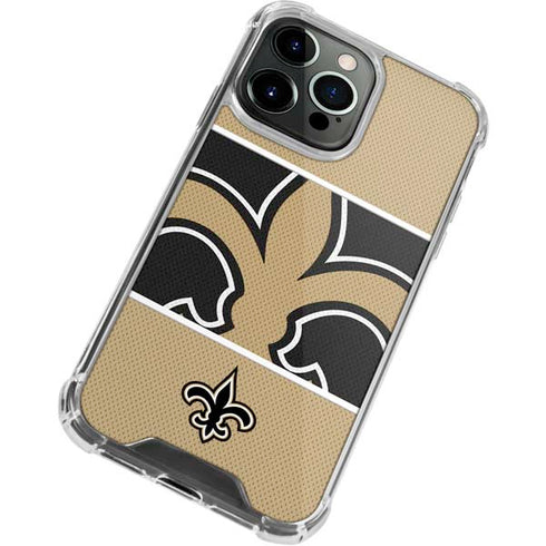 NFL New Orleans Saints Zone Block iPhone 13 Pro Clear Case