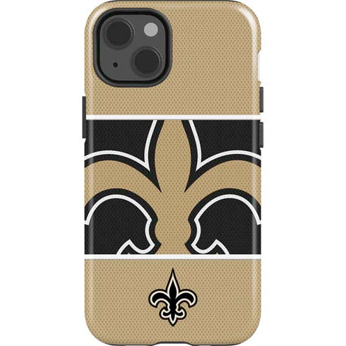 NFL New Orleans Saints Zone Block iPhone 15 Impact Case