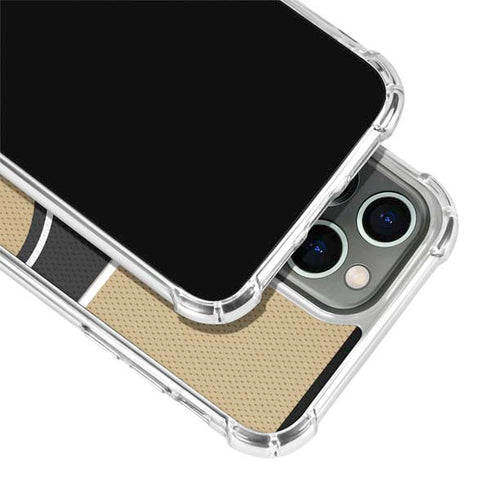 NFL New Orleans Saints Zone Block iPhone 14 Pro Clear Case