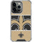 NFL New Orleans Saints Zone Block iPhone 14 Pro Clear Case