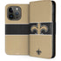 NFL New Orleans Saints Zone Block iPhone 14 Pro Folio Case