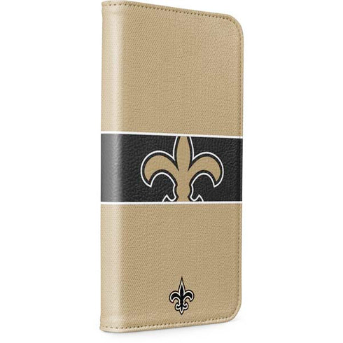 NFL New Orleans Saints Zone Block iPhone 14 Pro Folio Case