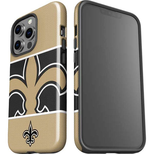 NFL New Orleans Saints Zone Block iPhone 14 Pro Impact Case