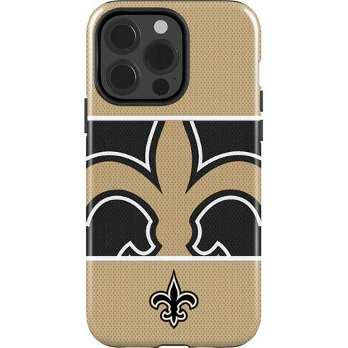 NFL New Orleans Saints Zone Block iPhone 15 Pro Impact Case