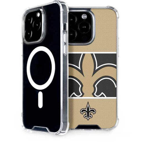 NFL New Orleans Saints Zone Block iPhone 15 Pro MagSafe Case