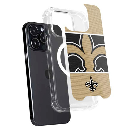 NFL New Orleans Saints Zone Block iPhone 14 Pro MagSafe Case