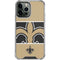 NFL New Orleans Saints Zone Block iPhone 14 Pro Max Clear Case