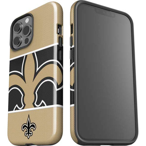 NFL New Orleans Saints Zone Block iPhone 15 Pro Max Impact Case