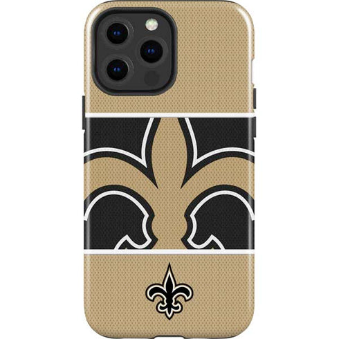 NFL New Orleans Saints Zone Block iPhone 15 Pro Max Impact Case