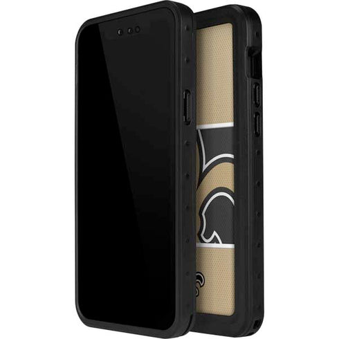 NFL New Orleans Saints Zone Block iPhone 14 Pro Max Waterproof Case