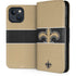 NFL New Orleans Saints Zone Block iPhone 15 Plus Folio Case