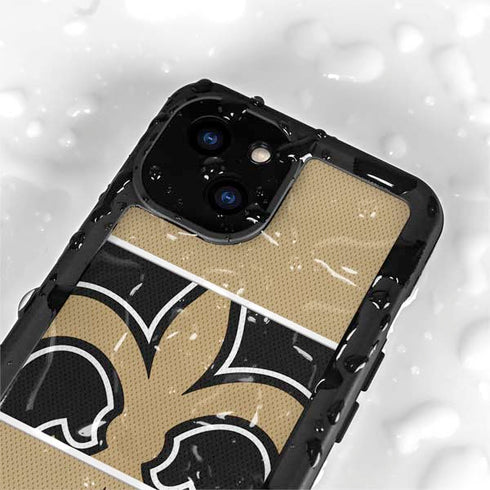 NFL New Orleans Saints Zone Block iPhone 15 Plus Waterproof Case