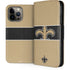 NFL New Orleans Saints Zone Block iPhone 15 Pro Max Folio Case