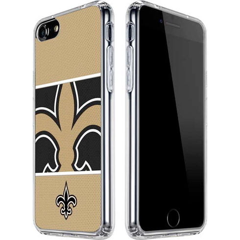 NFL New Orleans Saints Zone Block iPhone SE (2nd & 3rd Gen) Clear Case