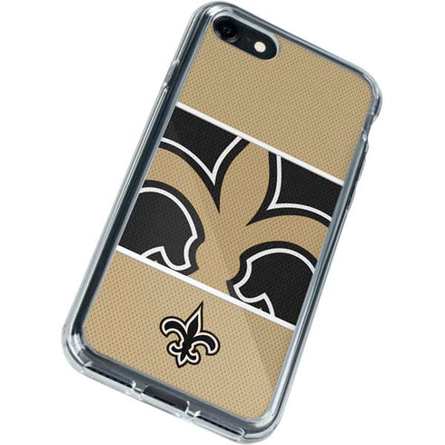 NFL New Orleans Saints Zone Block iPhone SE (2nd & 3rd Gen) Clear Case