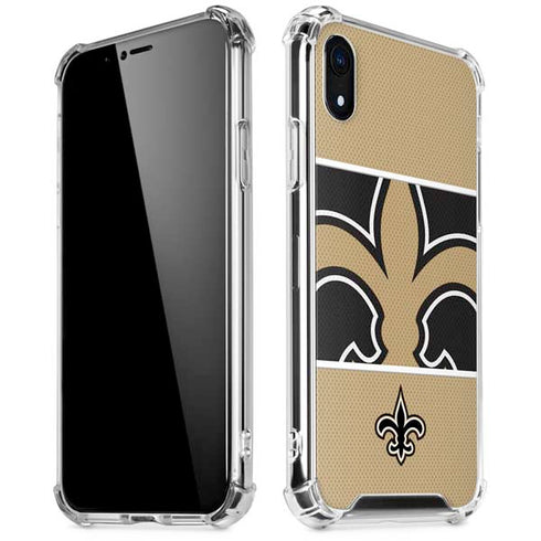 NFL New Orleans Saints Zone Block iPhone XR Clear Case