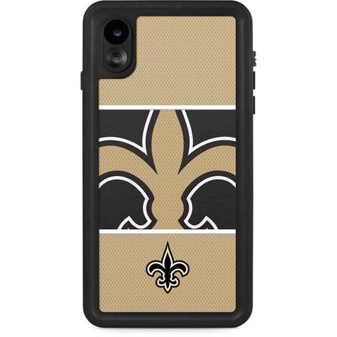 NFL New Orleans Saints Zone Block iPhone XR Waterproof Case