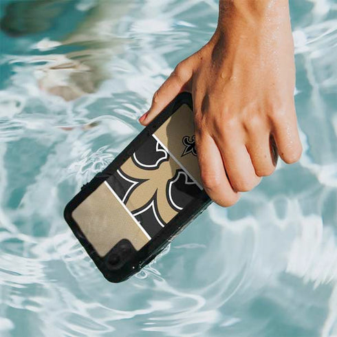 NFL New Orleans Saints Zone Block iPhone XR Waterproof Case