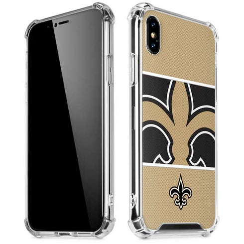 NFL New Orleans Saints Zone Block iPhone XS Max Clear Case