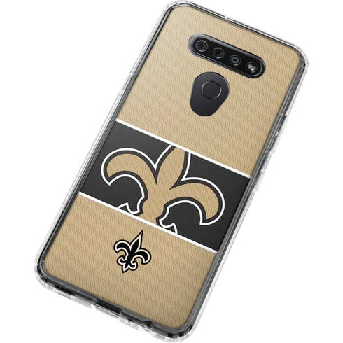 NFL New Orleans Saints Zone Block LG K51/Q51 Clear Case