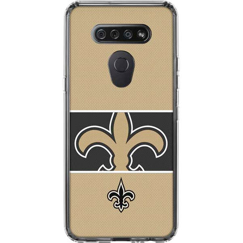 NFL New Orleans Saints Zone Block LG K51/Q51 Clear Case
