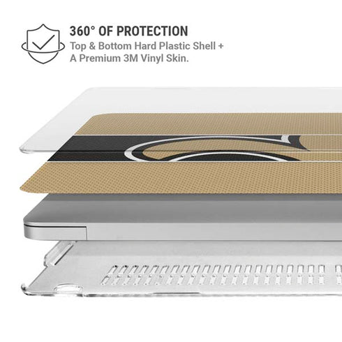 NFL New Orleans Saints Zone Block MacBook Air 13in M1 (2021) Case plus Skin