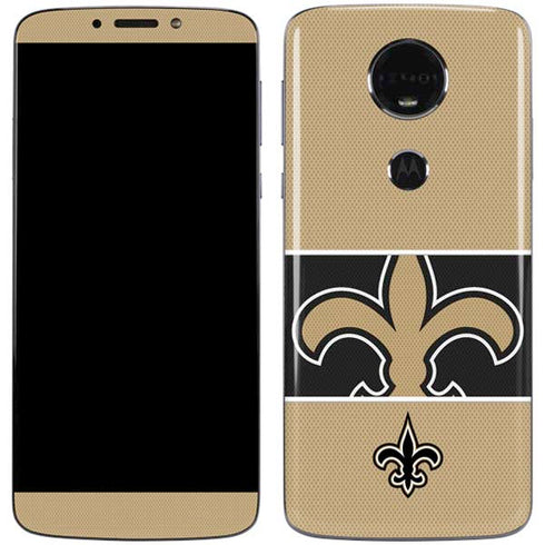 NFL New Orleans Saints Zone Block Moto E5 Plus Skin