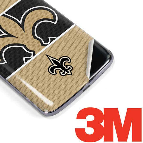 NFL New Orleans Saints Zone Block Moto E5 Plus Skin