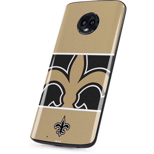 NFL New Orleans Saints Zone Block Moto G6 Skin
