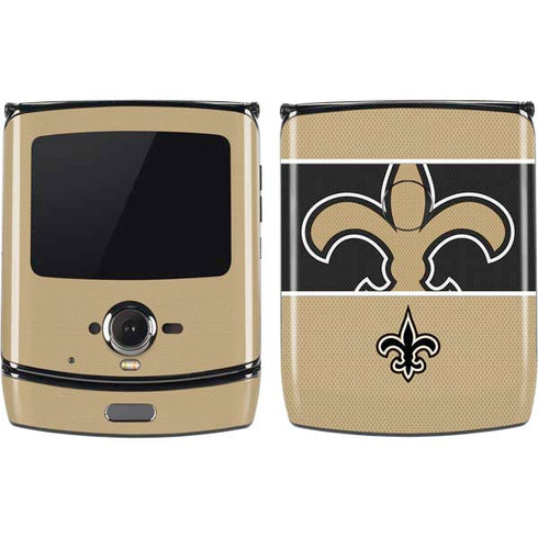 NFL New Orleans Saints Zone Block Motorola RAZR Skin