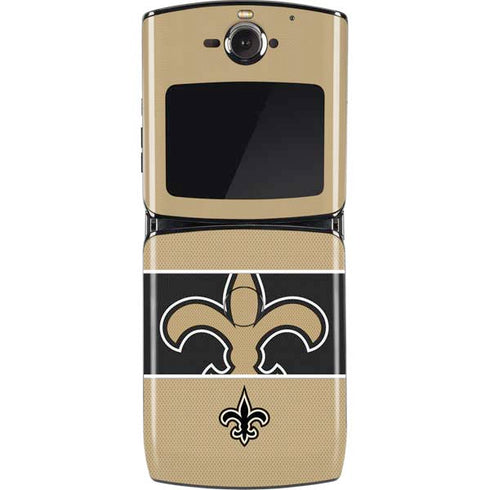 NFL New Orleans Saints Zone Block Motorola RAZR Skin