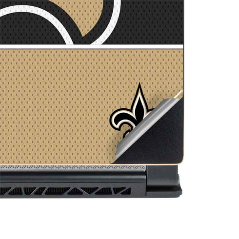 NFL New Orleans Saints Zone Block MSI GS65 Stealth Laptop Skin