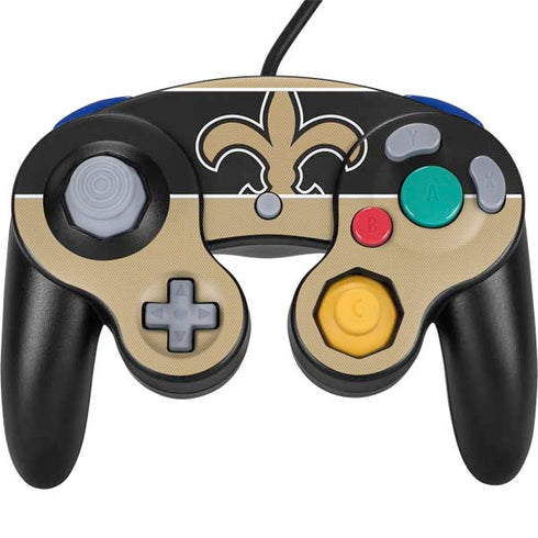 NFL New Orleans Saints Zone Block Nintendo GameCube Controller Skin
