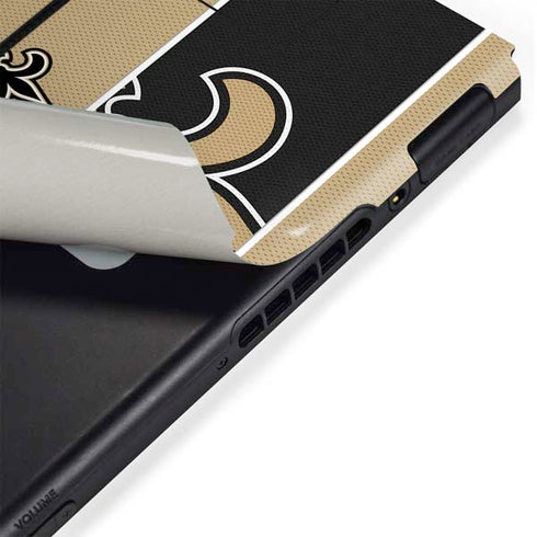 NFL New Orleans Saints Zone Block Nintendo Switch Bundle Skin