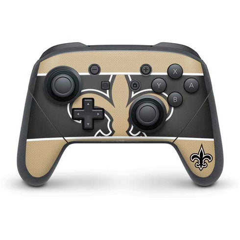 NFL New Orleans Saints Zone Block Nintendo Switch Pro Controller Skin