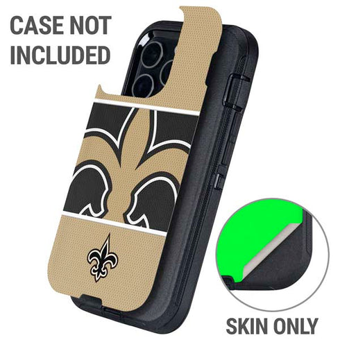 NFL New Orleans Saints Zone Block Otterbox Defender iPhone Skin