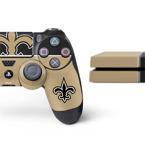 NFL New Orleans Saints Zone Block PS4 Console and Controller Bundle Skin