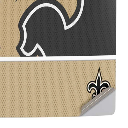 NFL New Orleans Saints Zone Block PS5 Slim Disk Console Skin