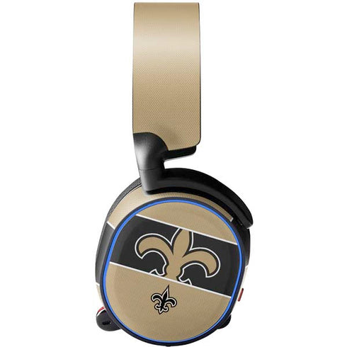 NFL New Orleans Saints Zone Block SteelSeries Arctis 3 Skin