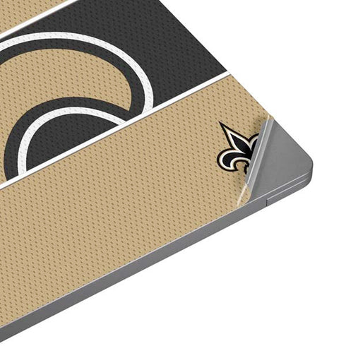 NFL New Orleans Saints Zone Block Universal Laptop 12in (9.8 x 6.8in) Skin