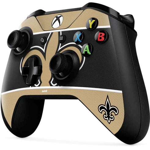 NFL New Orleans Saints Zone Block Xbox One X Controller Skin