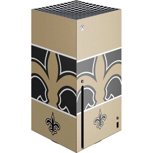 NFL New Orleans Saints Zone Block Xbox Series X Console Skin