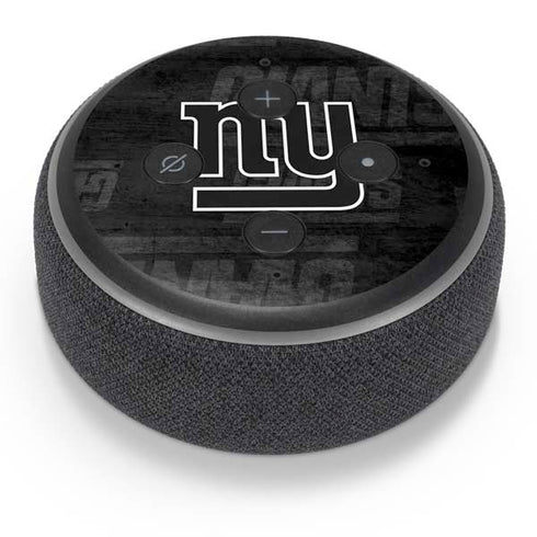 NFL New York Giants Black & White Amazon Echo Dot Skin
