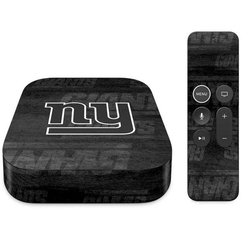 NFL New York Giants Black & White Apple TV Skin