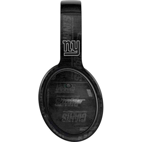 NFL New York Giants Black & White Bose QuietComfort 35 II Headphones Skin