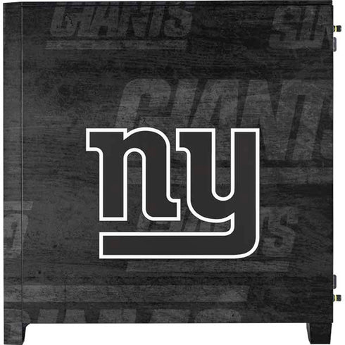 NFL New York Giants Black & White Corsair 4000D Tempered Glass Mid-Tower ATX Case Skin