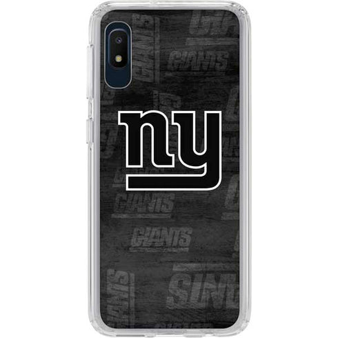 NFL New York Giants Black & White Galaxy A10e Clear Case