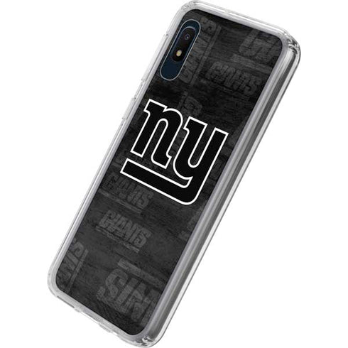 NFL New York Giants Black & White Galaxy A10e Clear Case