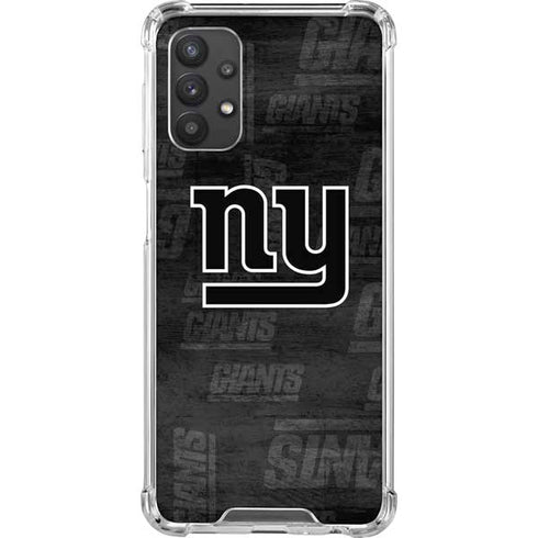 NFL New York Giants Black & White Galaxy A32 5G Clear Case