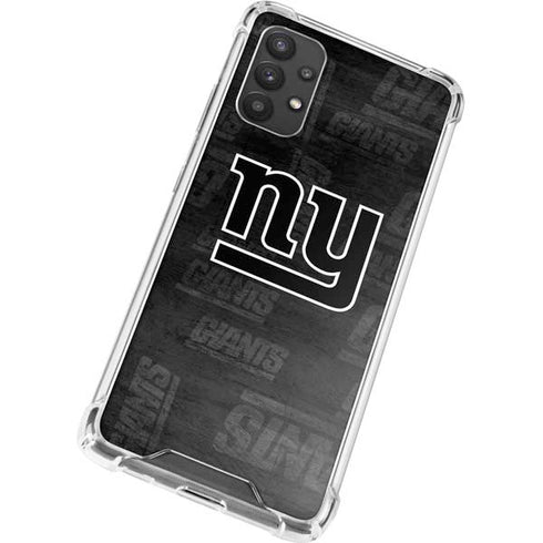 NFL New York Giants Black & White Galaxy A32 5G Clear Case